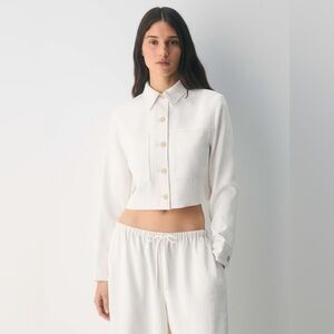 Wilfred Cream Little Cropped Jacket - (Re)ssential Light, size M